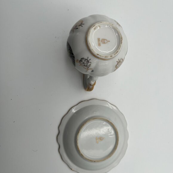 Vintage Royal‎ Vienna Porcelain Tea Cup And Saucer. Gold Bindenschild marked - Picture 8 of 10